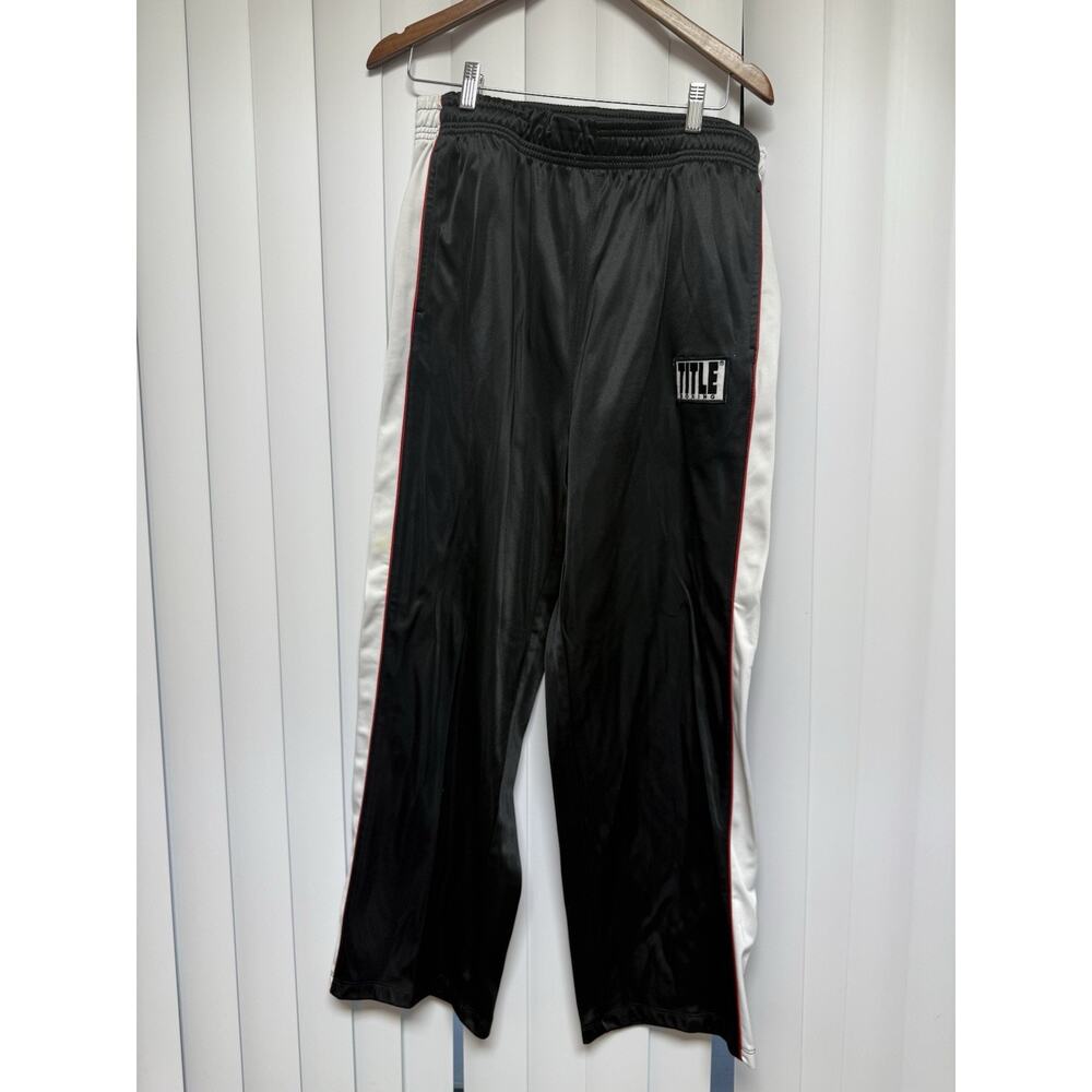 Title Boxing‎ Track Pants Black White Mens Size XL